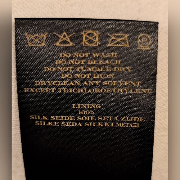 EUC Burberry Black Label Brown Cotton & Silk Midi Pencil Skirt SZ 46EU 14/16US - Picture 6 of 6